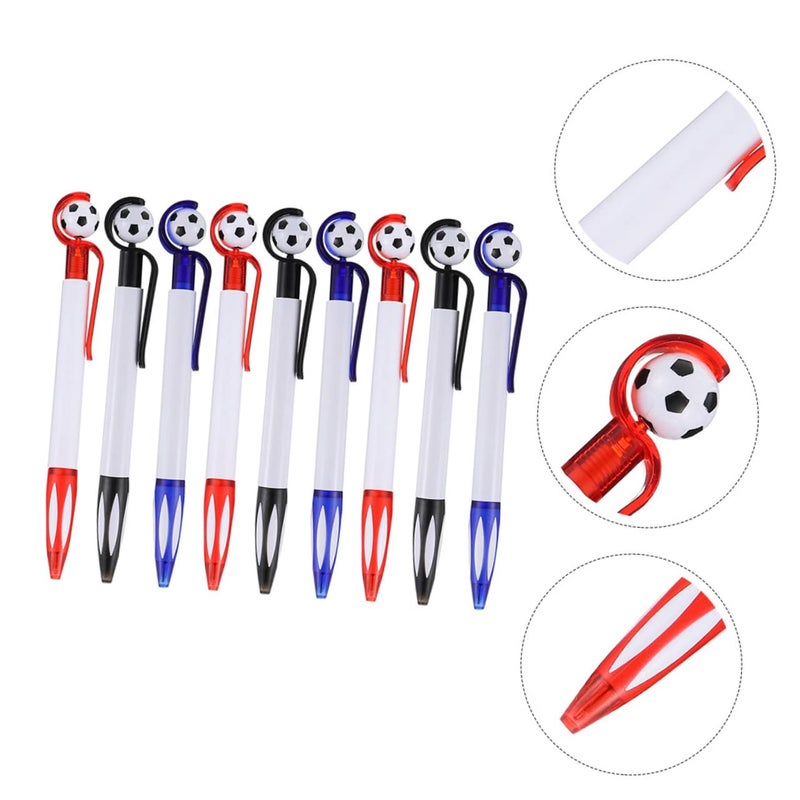 9 Pack Retractable Ballpoint Pens Smooth Writing Comfortable Grip for School Office Journaling - Image 4