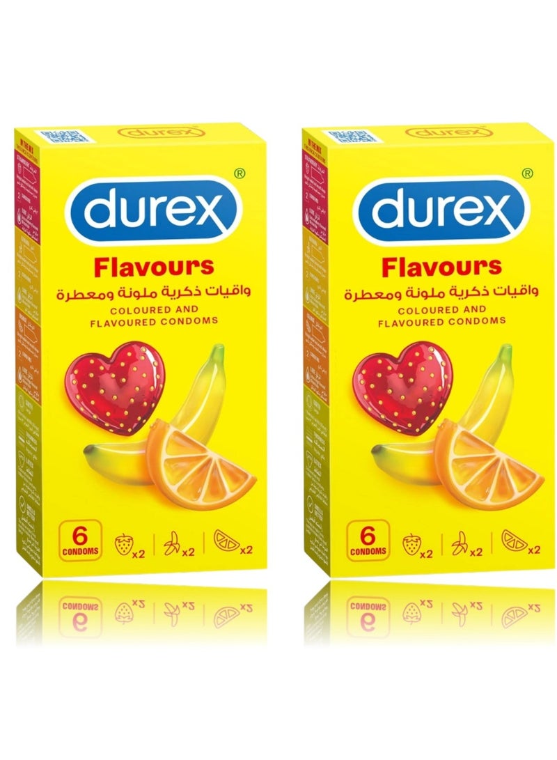 Durex Play Durex Flavors & Colors Condoms for Men - Pack of 2 - Image 1
