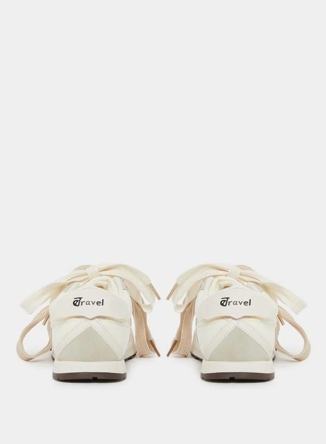 Styli Styli Color Block Lace Up Sneakers