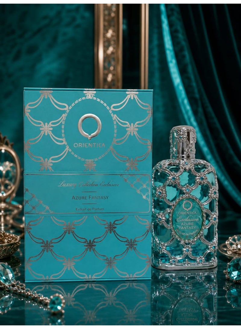 عطر Azure Fantasy Extrait de Parfum الحصري من مجموعة Orientica Luxury Collection، 80 مل