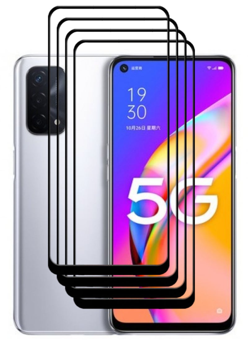 ACLIX 4 Pieces Antistatic ESD Dustproof Premium Quality High Definition Tempered Glass Screen Protector Designed For Oppo A93 5G - Image 1