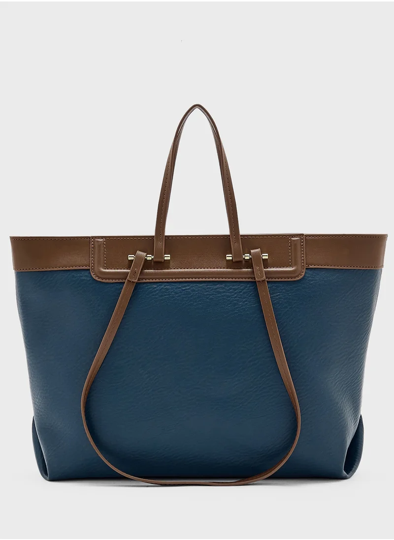 ايلا Color Block Tote Bag