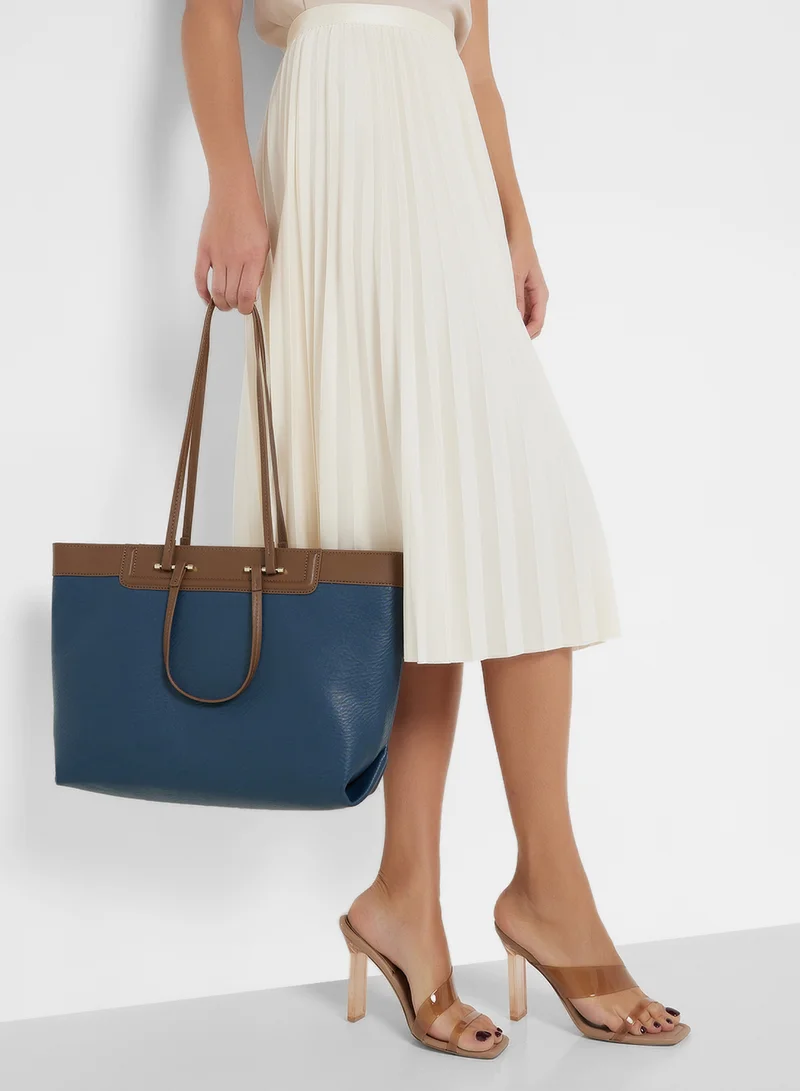 ELLA Color Block Tote Bag