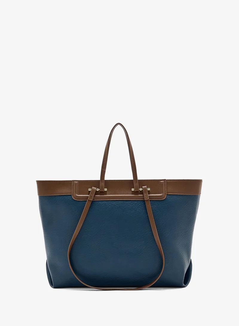 Ella Color Block Tote Bag