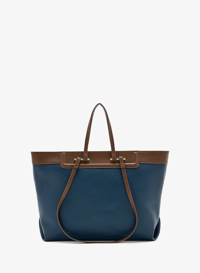 Ella Color Block Tote Bag