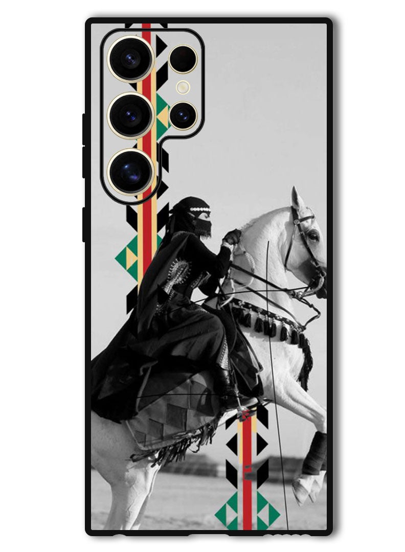 Theodor غطاء واقي مضاد للخدش ومقاوم للصدمات لجهاز سامسونج جالكسي S24 ألترا لركوب الخيل - Image 1