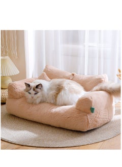 Arabest Pet Couch Bed, Washable Cat Beds for Medium Small Dogs & Cats up to 25 lbs, Durable Dog Beds with Non-Slip Bottom, Fluffy Cat Couch  - Image 4