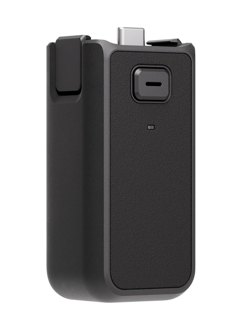 dji Osmo Pocket 4 Battery Handle, Supports Hot-Swapping, USB-C Port, 1/4″ Thread, Built-in 950mAh Battery, Compatible with Osmo Pocket 4, Black - Image 1