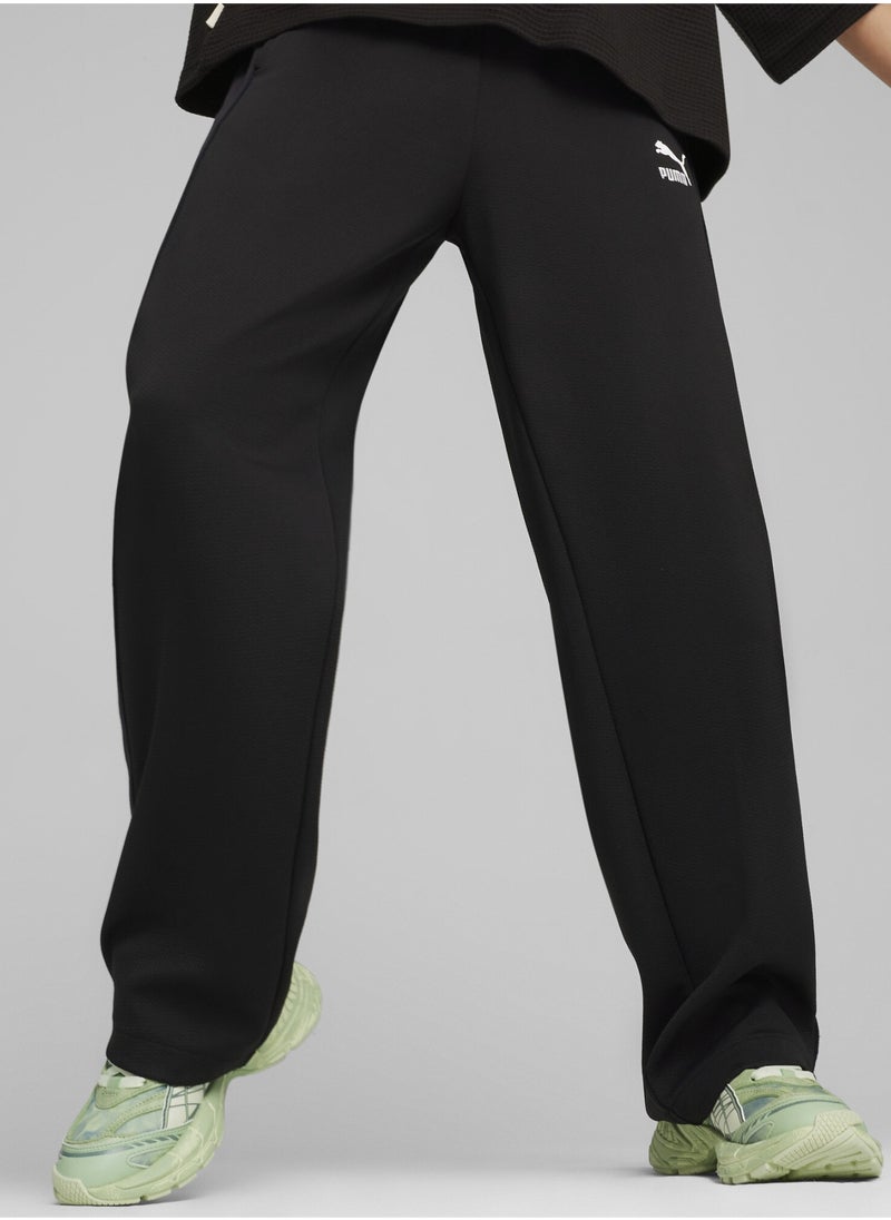 PUMA T7 Womens Black High Waist Pants  - Image 1