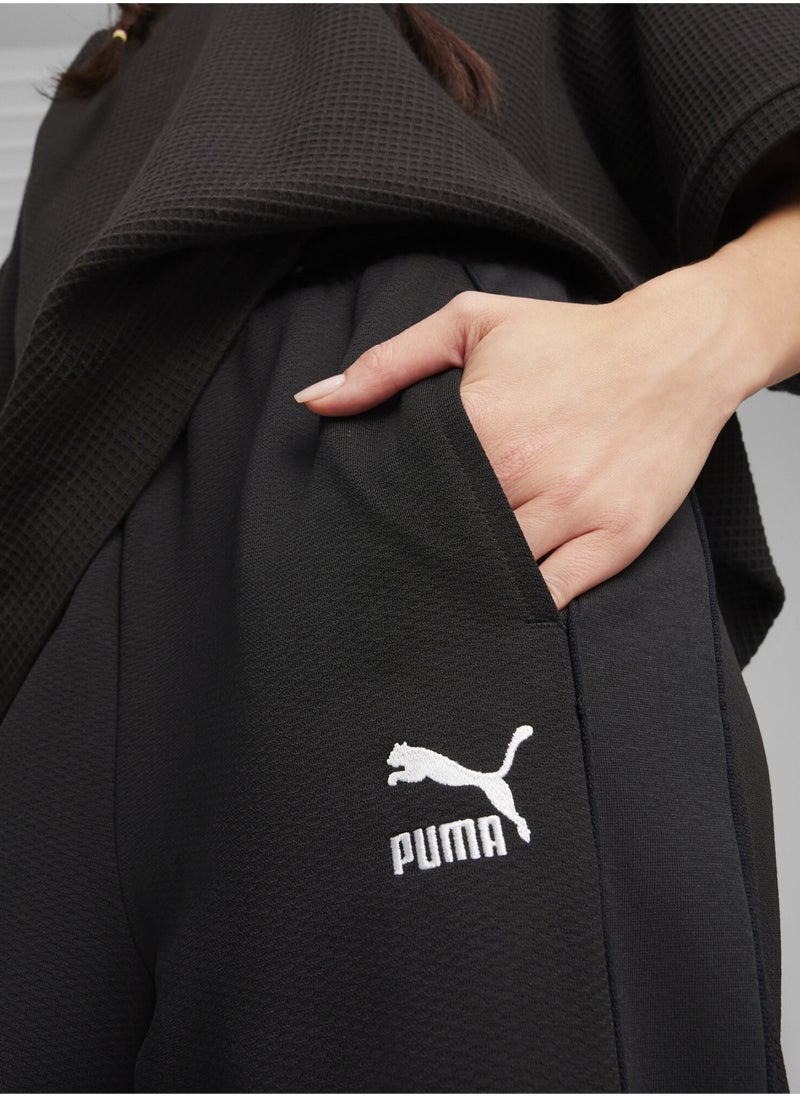 PUMA T7 Womens Black High Waist Pants  - Image 3
