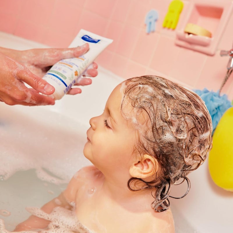 Mustela Detangling & Nourishing Cream Shampoo - Natural Shea Butter & Avocado - Curly & Frizzy Hair - Dermatologist-tested & safe for Babies and Kids - 6.76 US Fl. Oz. - Image 3