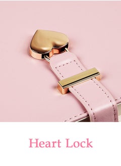 Generic A5 Lock Notebook Diary with Heart Ballpoint Pen, 240 Pages Hardcover Lined Journal, Perfect for Office Home School Business Writing Note Taking (Pink)  - Image 5