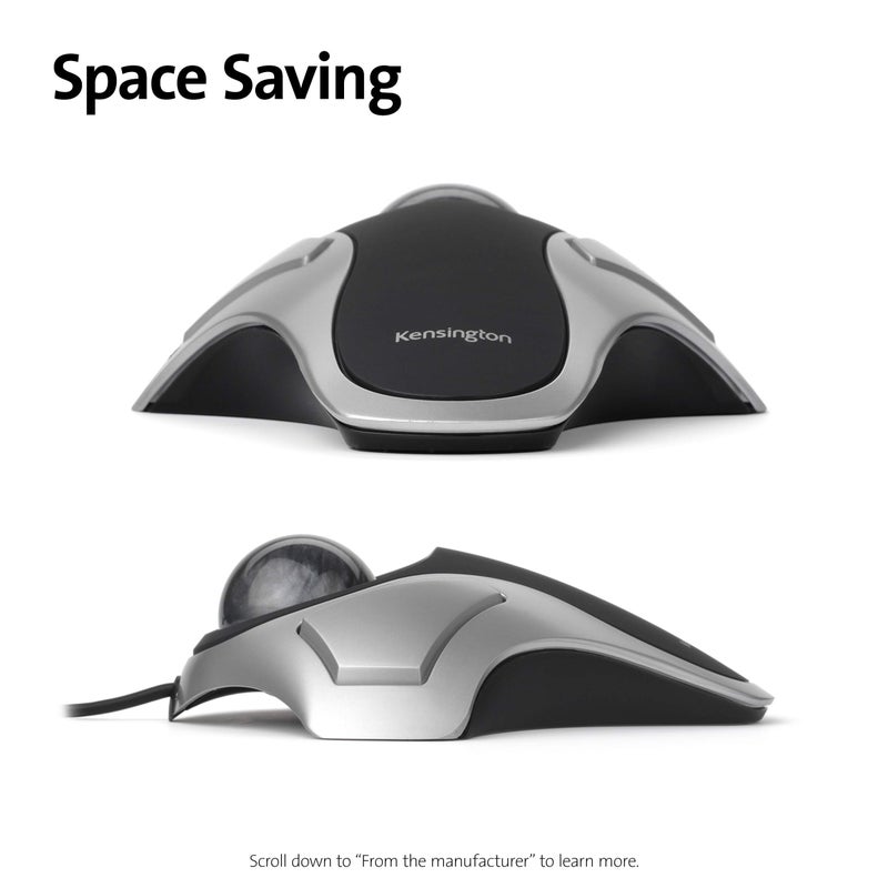Kensington Orbit Trackball Mouse (K64327F), Silver/Black - Image 4