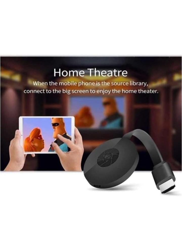 ماركة غير محددة - دونجل عرض لاسلكي HDMI بدقة 4K – متوافق مع ميراكاست، واي فاي، مستقبلات التلفزيون، جهاز العرض، ويندوز، يدعم اير بلاي وكرومكاست - Image 1