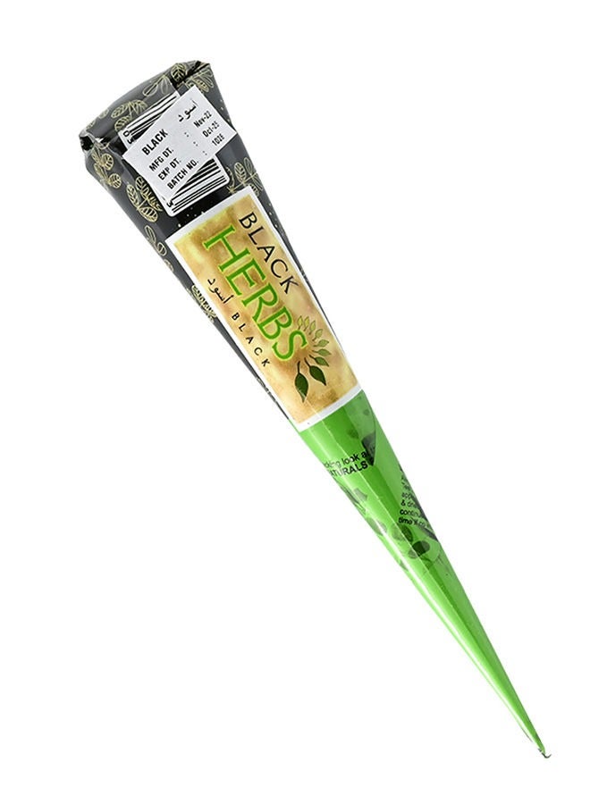 جوليتشا أعشاب سوداء مخروطية من الحناء للحصول على لون يدوم طويلاً، وشم مؤقت وفنون الجسم، مخروطي، 30 جرام (12 قطعة) - Image 2