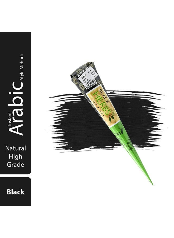 جوليتشا أعشاب سوداء مخروطية من الحناء للحصول على لون يدوم طويلاً، وشم مؤقت وفنون الجسم، مخروطي، 30 جرام (12 قطعة) - Image 5