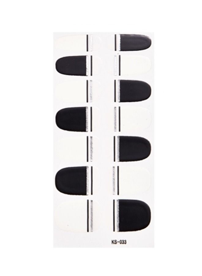 ملصقات أظافر عصرية مكونة من 14 قطعة