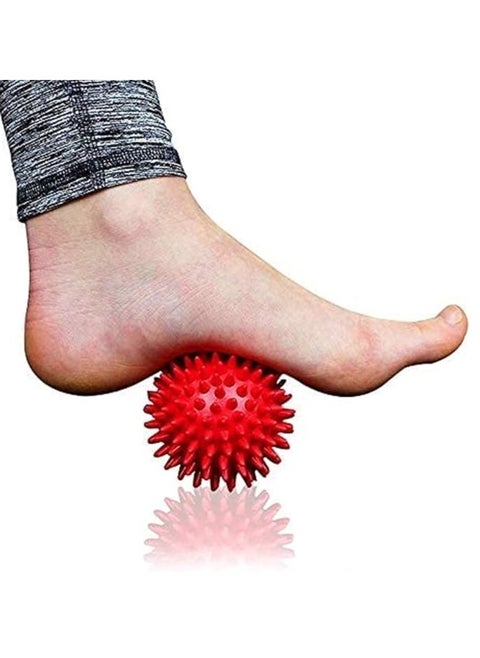 Blister Massage Ball, Spiky Feather Massager Ball, Automatic Tissue Massager for the Feet, Sensory Ball to Treat Inflammation, Size 7 cm, Multi-Colour, from SportQ,