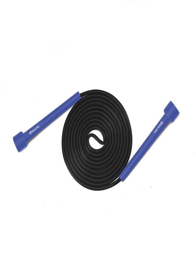 Solpro Aero Adjustable Jump Rope Skipping Rope for men, women, kids, boys, girls | Unisex, Tangle-Free, Durable, Ideal for fitness, cardio, agility & home workouts (Blue/Black) - Image 1