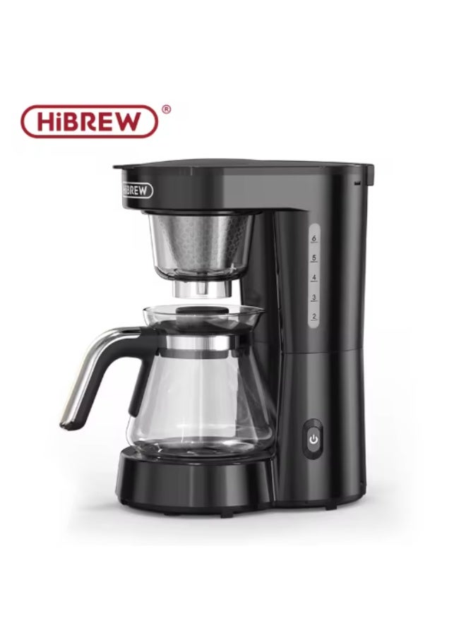 هيبرو آلة قهوة HiBREW 3 في 1 الأمريكية بالتنقيط وصانعة القهوة اليدوية إبريق زجاجي لصنع الشاي الساخن H12 باللون الأسود - Image 1