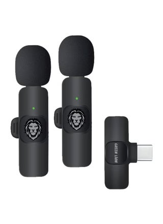 3 In 1 Wireless Microphone / 60mAh Battery Capacity / USB-A / Type-C / Lightning Plugs / 20m Accessible Reception / -42DB Sensitivity / Highly Sensitive / Digital Silicon Microphone / 64DBM Adaptive Noise Reduction / Clear Timbre / Plug & Play - Black - pzsku/ZA88A35DDEDE04A24A5ADZ/45/1748875178/b66a586a-5878-4c95-8b00-131d9d48f771