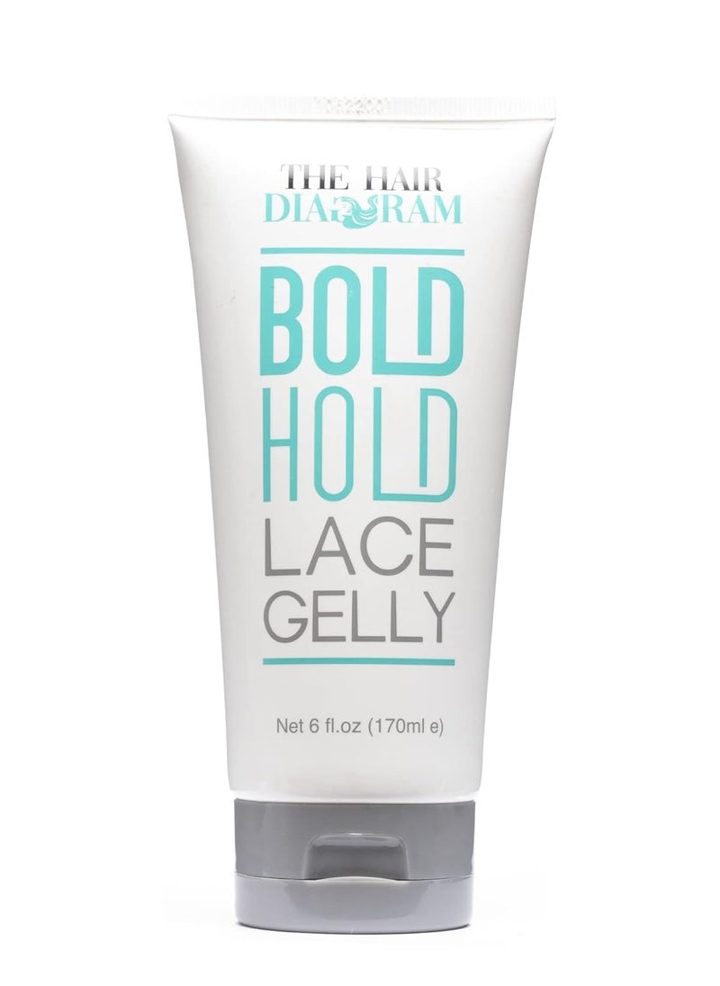 The Hair Diagram - The Hair Diagram - Bold Hold Lace Gelly - Glueless - Temporary Daily Hold For Lace Front Wigs and Hair Systems - Styling Agent For Baby Hairs - Non Toxic - Alcohol Free - Water Based Formula - 6oz - Image 1