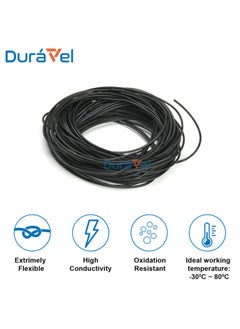 Duravel Duravel Electrical Wire Cable,Wire Conductor for Power Transmission (Black 1.5mm, 50 Meter)  - Image 4