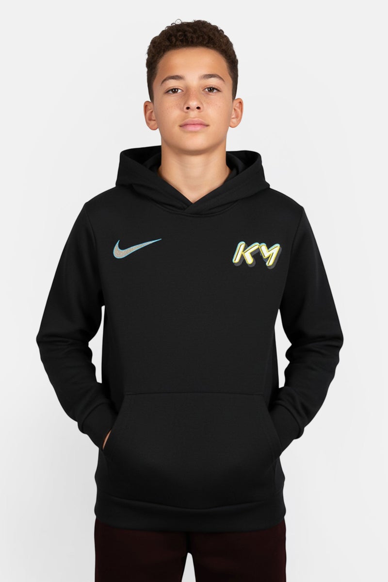 PUMA Kids Boy Sportswear Fit Long Sleeve Outdoor Hoodie, Black - Image 1