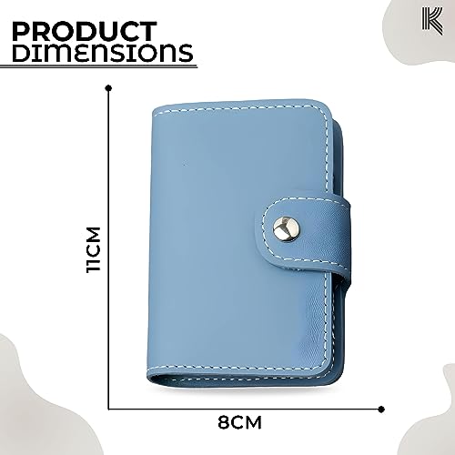 Kraptick Card Holder for Men and Women - Elegant and Versatile Card Organizer, Card Case, Credit Cardholder, Card Pouch (Blue) - Image 4