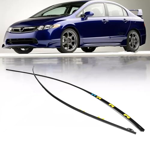 SKKYORO Drip Side Molding for Honda Civic 2006 2007 2008 2009 2010 2011 Windshield Roof Molding Trim Set Replace 73158SNA013 73168SNA013 Not Fit for 2 Door Models - Image 1