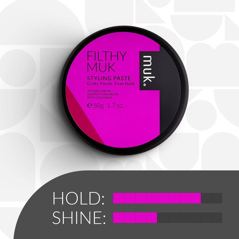 MUK. Haircare Filthy Gritty Finish Styling Paste, Hair Product, Hair Paste For Men, Firm Hold, Gritty Finish, Medium Shine - 1.7oz - Image 4