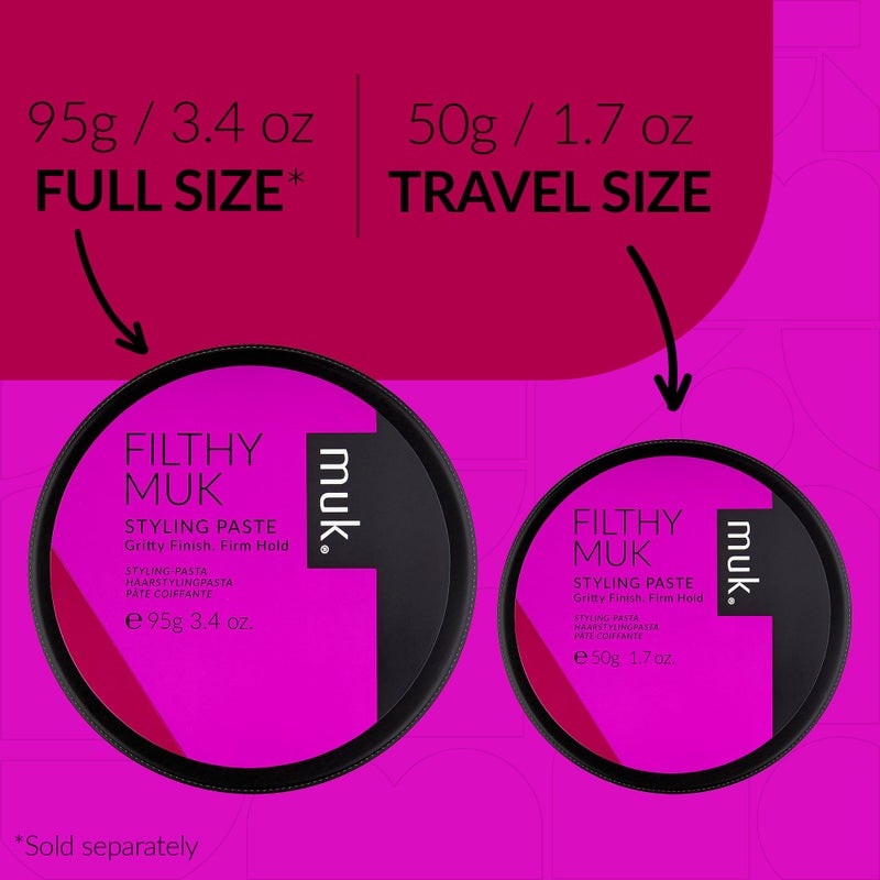 MUK. Haircare Filthy Gritty Finish Styling Paste, Hair Product, Hair Paste For Men, Firm Hold, Gritty Finish, Medium Shine - 1.7oz - Image 3