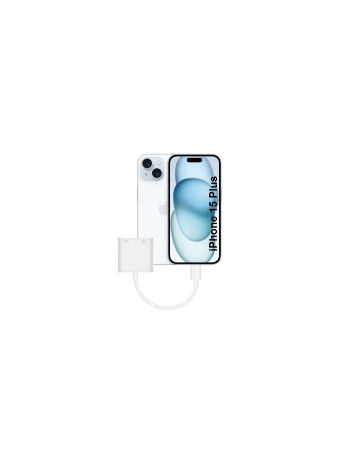 CATANES (For Apple iPhone iPhone 15 Plus) USB-C Camera Adapter Plug and Play 3.0 OTG Adapter with Charging Port Support Card Reader, USB Flash Drive, Keyboard and Mouse  - Image 1