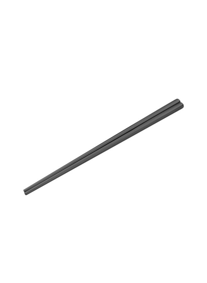 Korean-style 304 Stainless Steel Chopsticks Lengthened Home Children's Hotel Stall Heat Insulation Anti-mildew Anti-slip Hot Pot Chopsticks Logo-Color:Black Light Body-Specifications:27cm (public Chopsticks/hot Pot Chopsticks/fried Chopsticks) Double  - Image 1