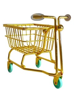 Lukadah Lukadah Sculpture Decoration or Classic Art Decoration Ornaments for Home, Office, Table, Shelves, Living Room Gift Collectible (Mini Shopping Cart Bicycle)  - Image 1