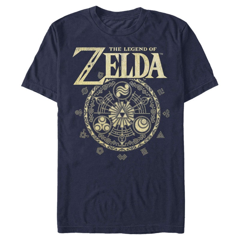 Nintendo Men's Zelda Cir T-Shirt, Large, Navy - Image 5