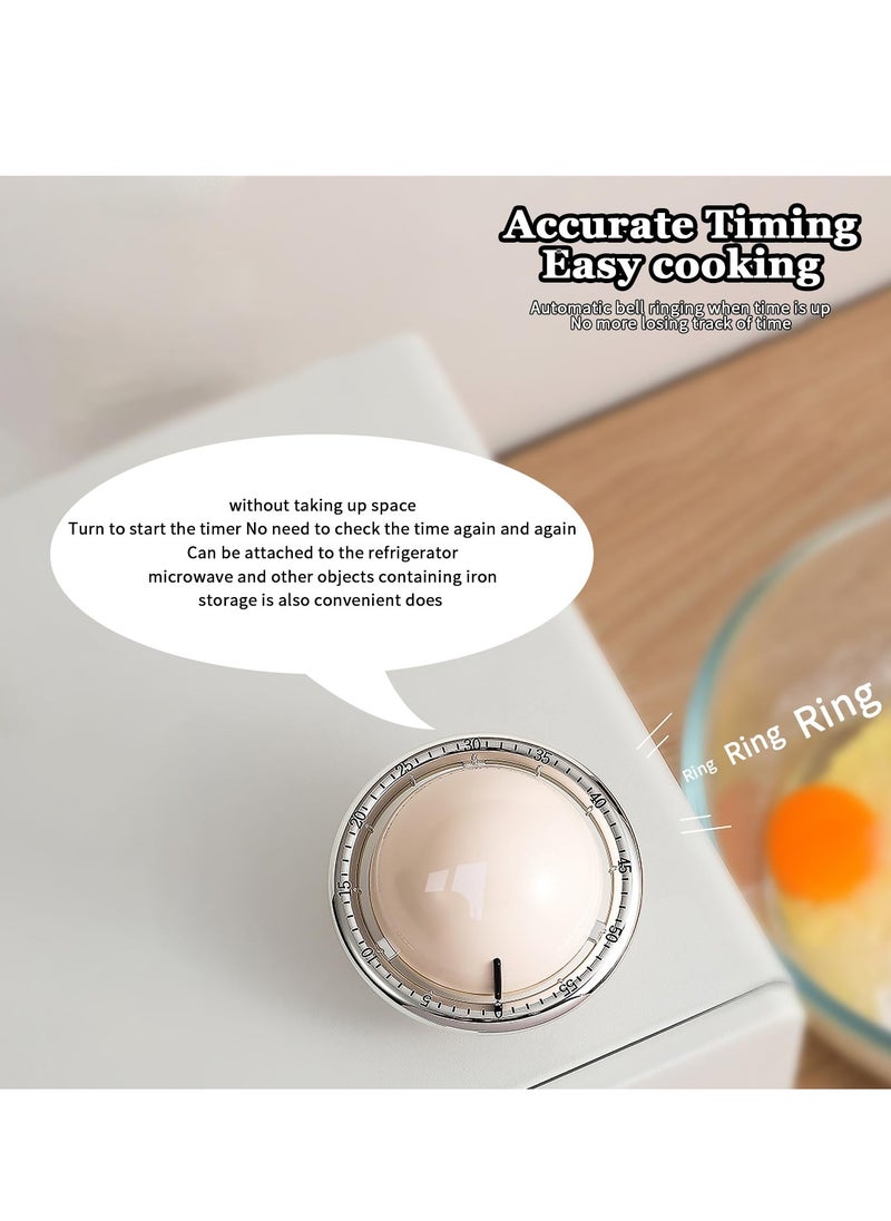 Planets Shaped Mechanical Timer, 60-Minute Manual Wind-Up Countdown Timer with Loud Alarm for Classroom, Kitchen, Study, Cooking, and Home