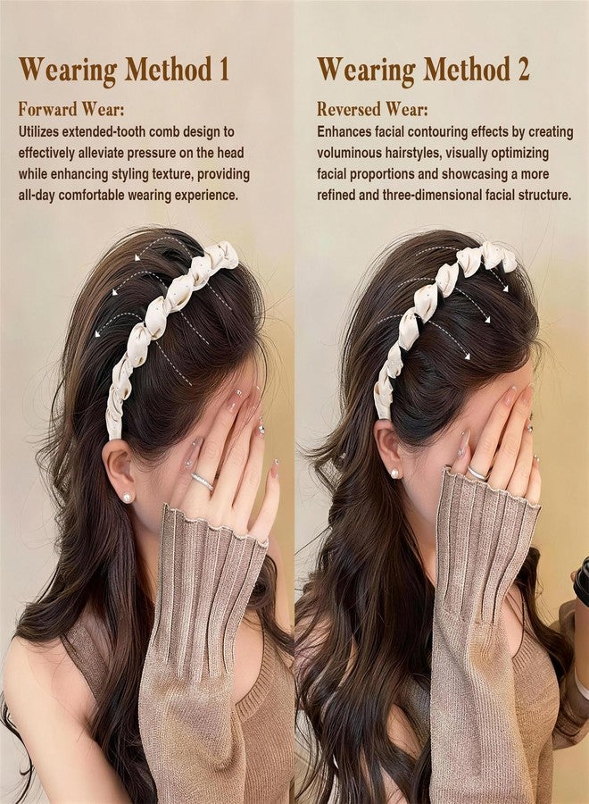 Tiefebene 6PCS Plastic Headbands for Women Non Slip Wavy Headband with Teeth Thin Headbands for Girls Hair Comb Headband Hair Accessories for Women Christmas Gifts - Image 3