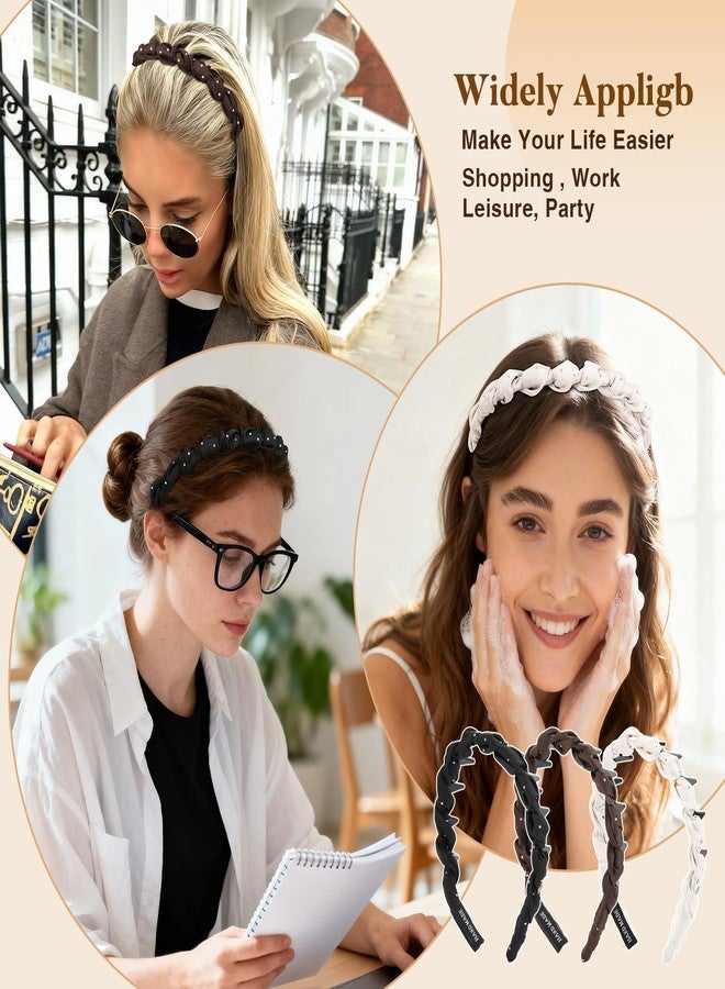 Tiefebene 6PCS Plastic Headbands for Women Non Slip Wavy Headband with Teeth Thin Headbands for Girls Hair Comb Headband Hair Accessories for Women Christmas Gifts - Image 5