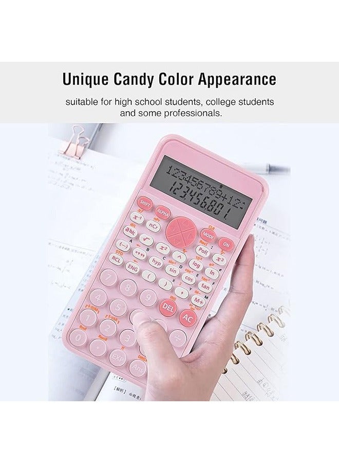 Generic Scientific Calculator for Students, 2-Line Standard Scientific Calculator, Portable and Cute School Office Supplies, Suitable for Primary School to College Student Use (Pink)  - Image 4