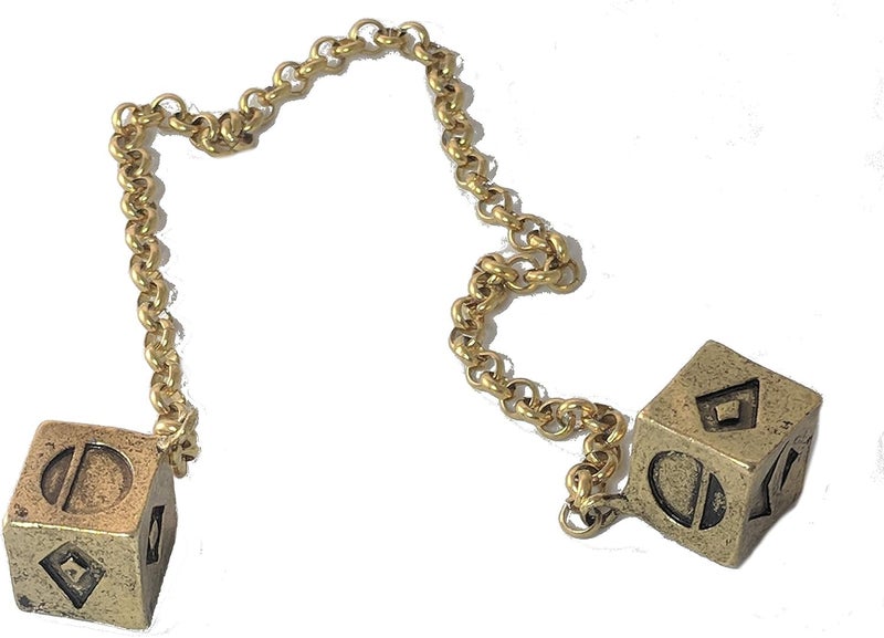 Custom 3d Stuff Smuggler's Dice Accurate Antique Weathered Gold Plated Solo Dice (Large) - Image 5