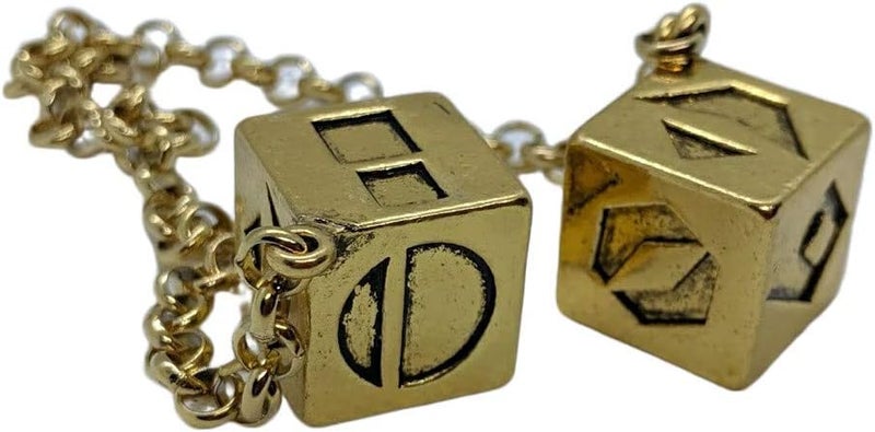 Custom 3d Stuff Smuggler's Dice Accurate Antique Weathered Gold Plated Solo Dice (Large) - Image 1