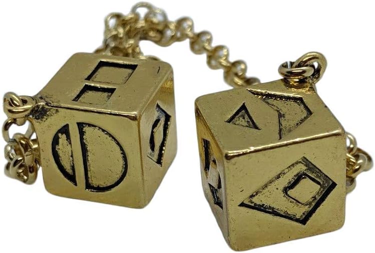 Custom 3d Stuff Smuggler's Dice Accurate Antique Weathered Gold Plated Solo Dice (Large) - Image 3