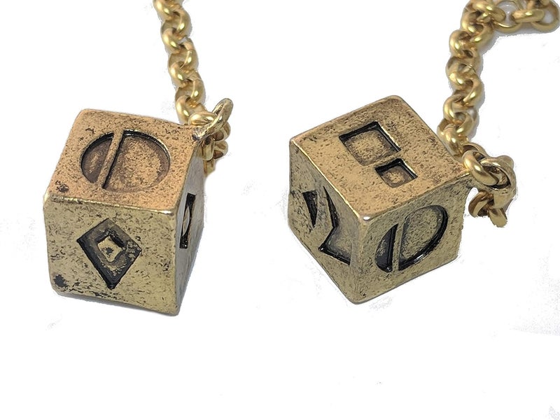 Custom 3d Stuff Smuggler's Dice Accurate Antique Weathered Gold Plated Solo Dice (Large) - Image 4
