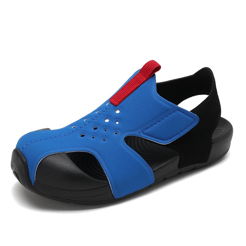 Summer Children'S Shoes For Boys And Girls, Breathable, Non-Slip, Lightweight Small Airplane Toe-Cap Sandals - Image 1