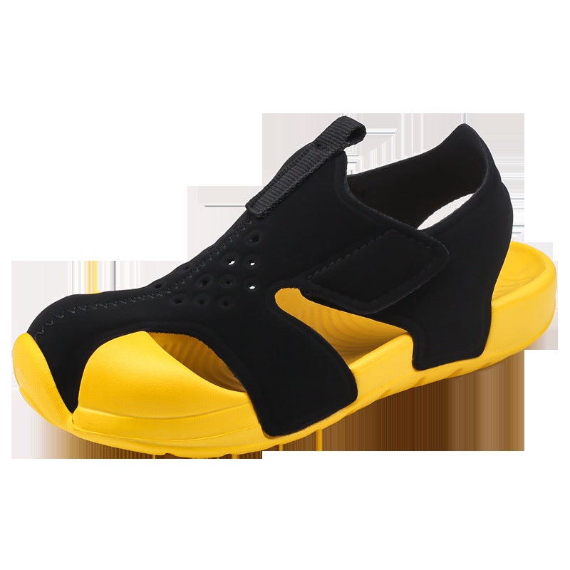 Summer Children'S Shoes For Boys And Girls, Breathable, Non-Slip, Lightweight Small Airplane Toe-Cap Sandals - Image 3