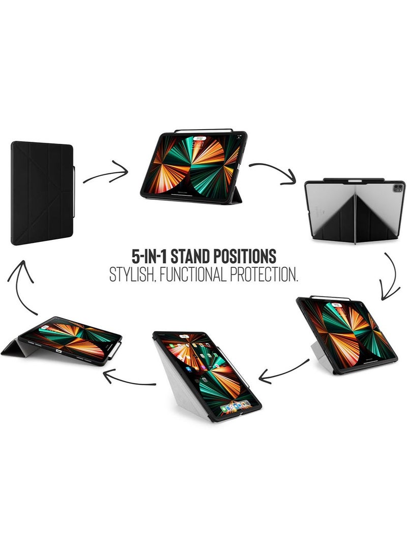 Origami no. 3 Pencil Case Designed Ultra Smart Cover with 5 in 1 Stand for Apple iPad Pro 12.9 inch (2021)