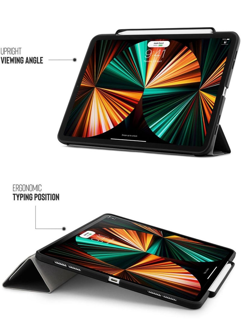 Origami no. 3 Pencil Case Designed Ultra Smart Cover with 5 in 1 Stand for Apple iPad Pro 12.9 inch (2021)