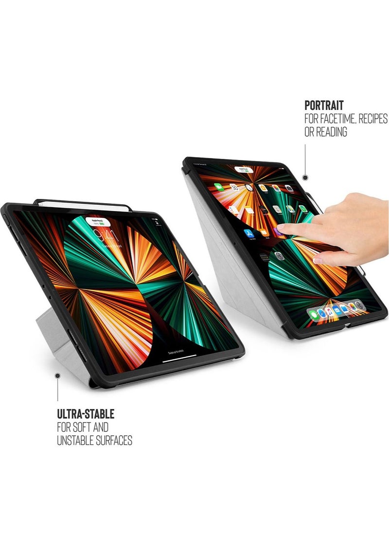 Origami no. 3 Pencil Case Designed Ultra Smart Cover with 5 in 1 Stand for Apple iPad Pro 12.9 inch (2021)