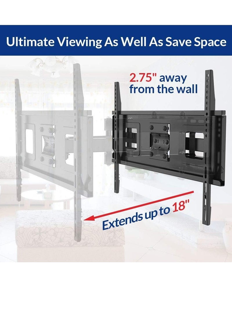 Curved Flat TV Wall Mount TV Bracket for 32-65 inch up to 132lbs VESA 600x400mm with Swivel Articulating Dual Arms, Full Motion TV Wall Mount - Image 5